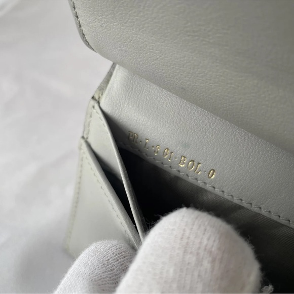 Valentino Garavani Rockstud Gray Smooth Leather Long Wallet. Authentic! - Picture 10 of 16